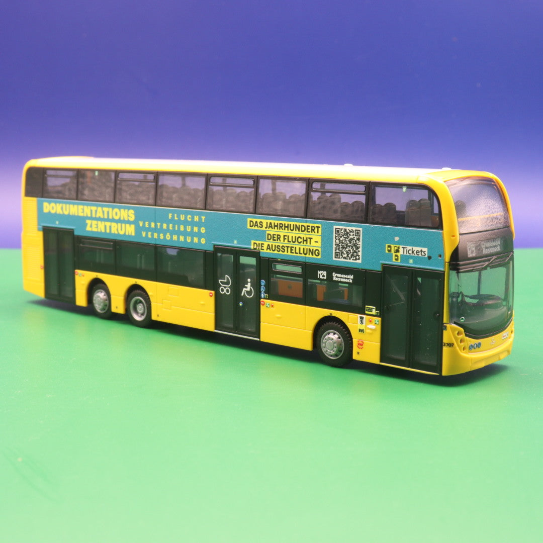 Miniature Bus Rietze – ADL Prise Ferme Enviro 500 Biplan BVG Berlin (Échelle 1/87, Neuf)