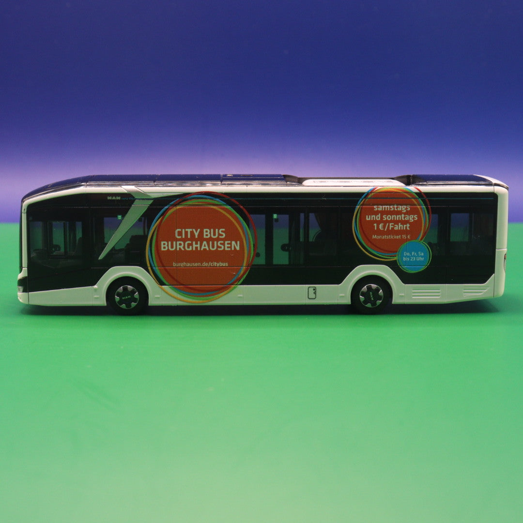 MAN Lions City 12 E - Citybus Burghausen - Verkehrsbetrieb Brodschelm - Modellbus Rietze 76364