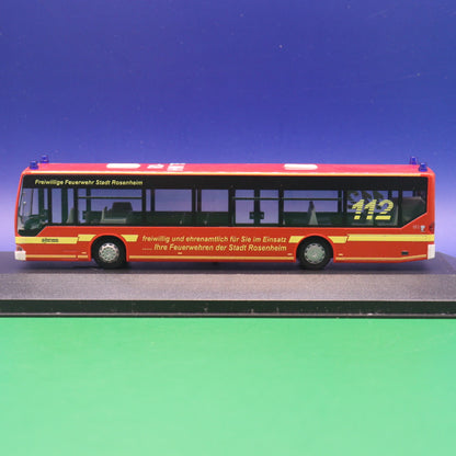 Mercedes Benz O530 Citaro - Feuerwehr Rosenheim MTW - mit Vitrine - Modellbus Rietze 66898