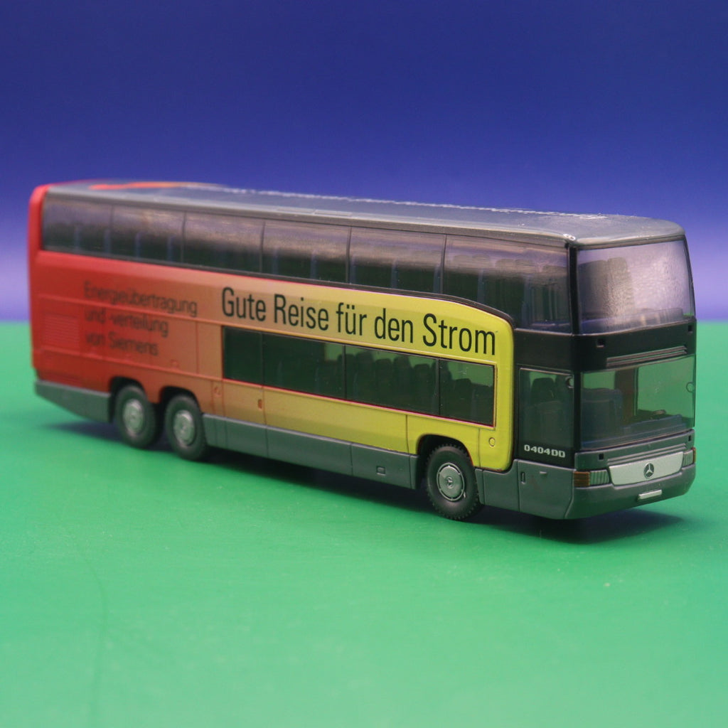 Mercedes Benz O 404 DD - Siemens Energieübertragung - Gebraucht, Ohne OVP - Modellbus Wiking