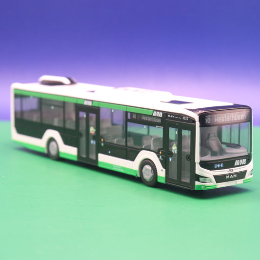 MAN New Lions City 12 - MVB Magdeburger Verkehrsbetriebe - Linie 66 Westerhüsen - Modellbus Rietze 75316