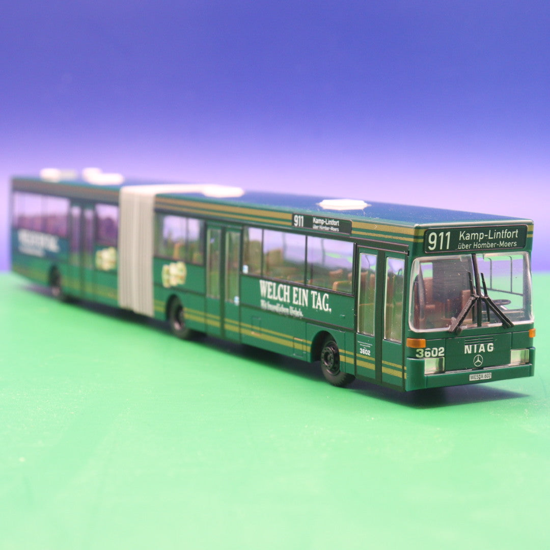 Mercedes Benz O405 G - NIAG Moers - Diebels - GEBRAUCHT OHNE OVP OHNE SCHEIBENWISCHER - Modellbus Rietze