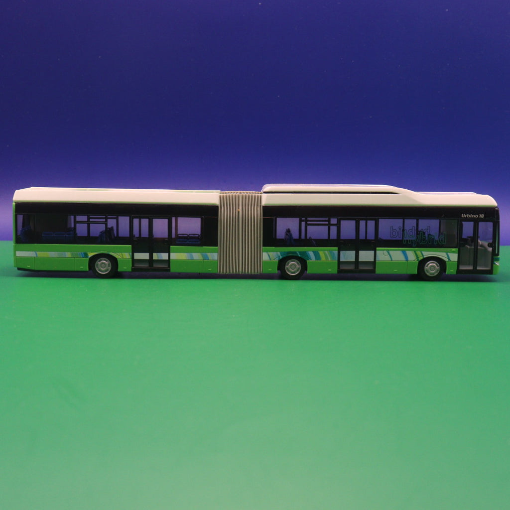 Solaris Urbino 18 Hybrid - Vorführdesign Grün - Ohne Spiegel - Modellbus Rietze
