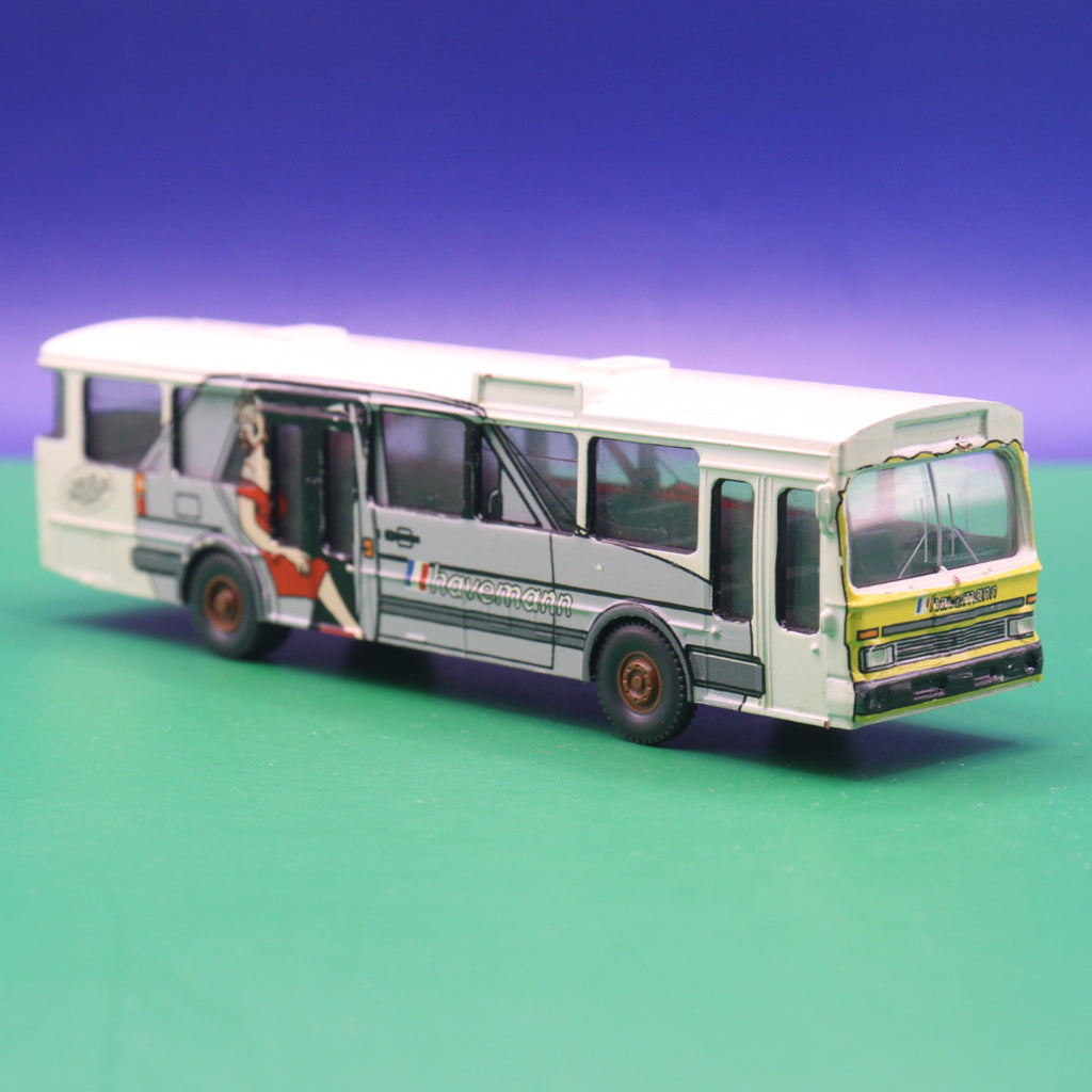 Mercedes Benz O 305 - Havemann Porsche Direkthändler - Gebraucht, Ohne OVP - Modellbus Wiking