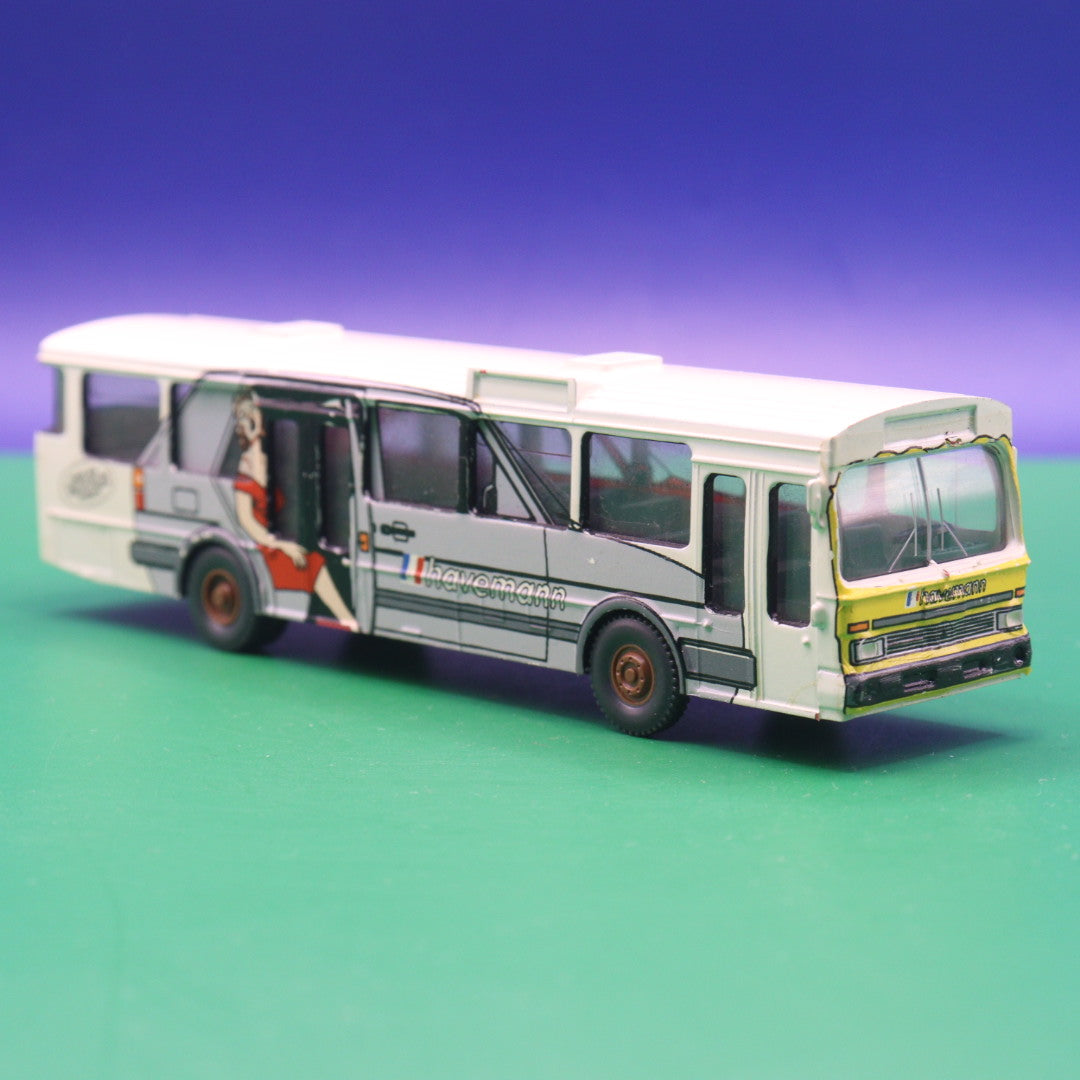 Mercedes Benz O 305 - Havemann Porsche Direkthändler - Gebraucht, Ohne OVP - Modellbus Wiking