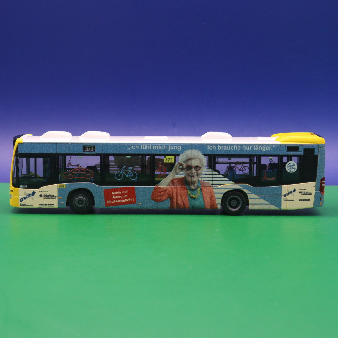 Mercedes Benz Citaro C2 - BVG Berlin - DVR Achte auf Ältere im Straßenverkehr - Linie 373 Gropiusstadt Hugo Heimann str - Modellbus Rietze