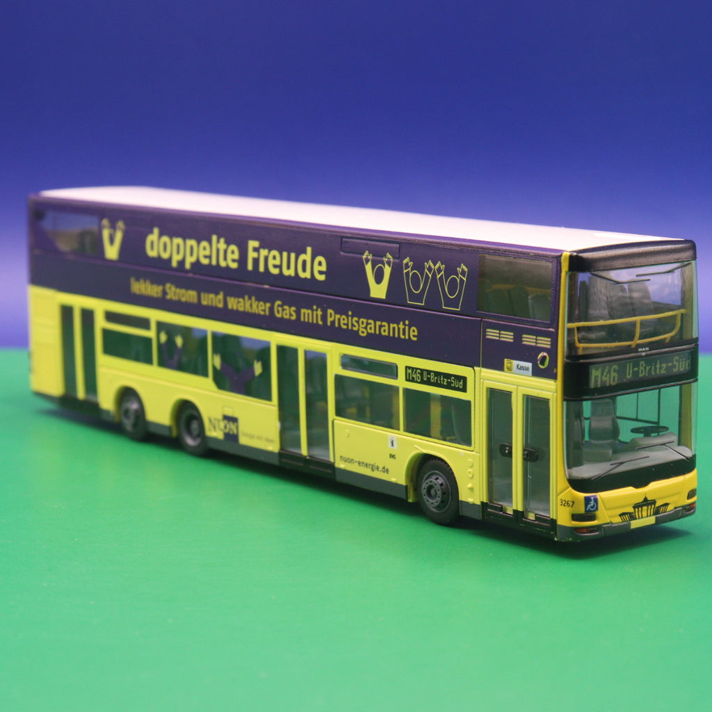 MAN Lions City DL 07 - BVG Berlin - Nuon Energie - Linie M46 U Britz-Süd - Modellbus Rietze 67701