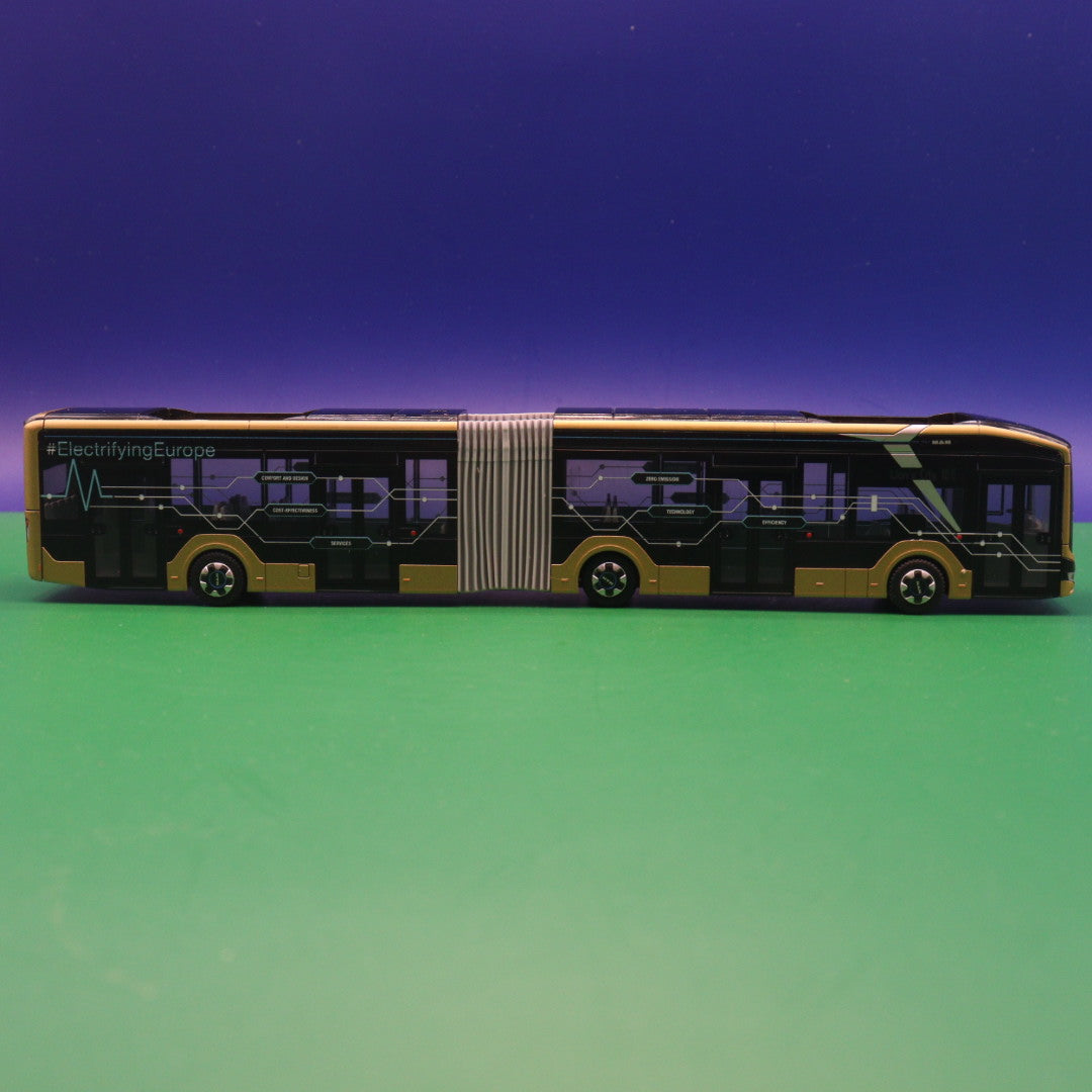 MAN New Lions City 18E - Gold Vorführdesign - Electrifying Europe - MAN Truck & BUS SE Modellbus Rietze 76500