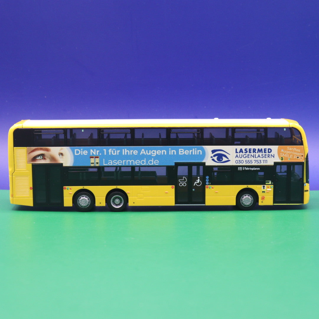 Alexander Dennis Enviro 500 - BVG Berlin - Lasermed Augenlasern - Modellbus Rietze 78029