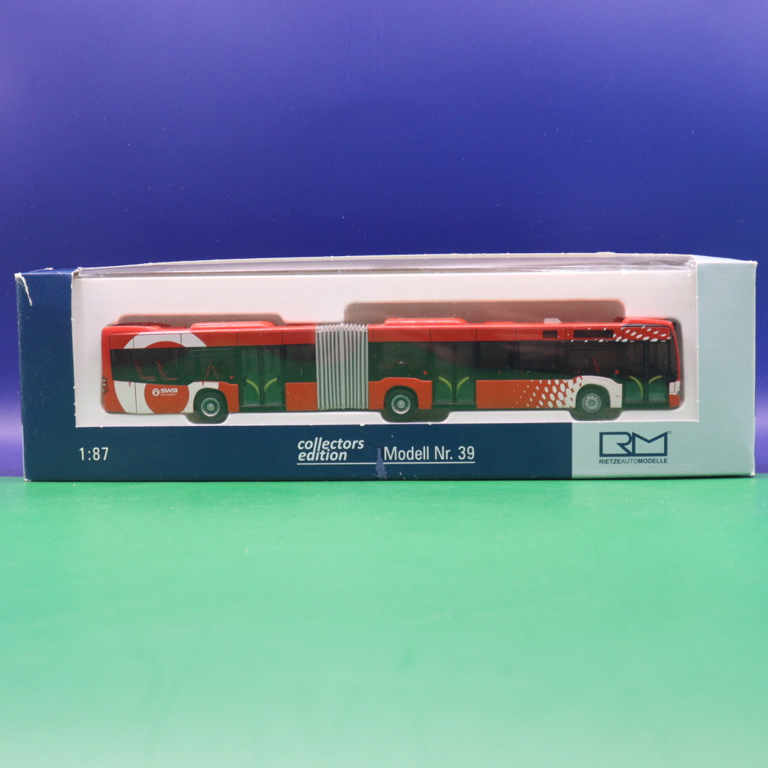 Mercedes Benz Citaro C2 G - SWB Stadtwerke Bonn - Linie 604 Hersel ü Hauptbahnhof U - Modellbus Rietze 69517 - Erscheinungsjahr: 02/2015 (Beschädigte OVP)