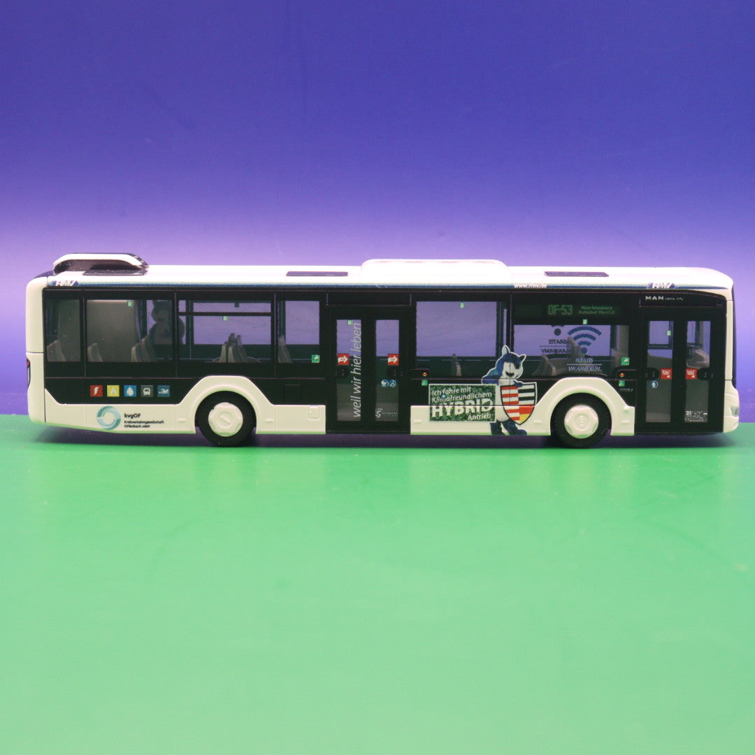 MAN New Lions City 12 Hybrid - Stadtwerke Neu Isenburg - RMV - Linie OF 53 Nei Isenburg Bahnhof West - Modellbus Rietze 75311