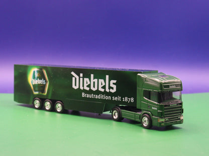 Scania LKW Modell - Diebels (Brautradition seit 1878) - Herpa LKW Modell 1:87 H0