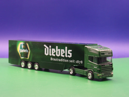 Scania LKW Modell - Diebels (Brautradition seit 1878) - Herpa LKW Modell 1:87 H0