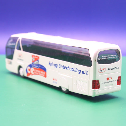 Neoplan Starliner N 516 SHD - SpVgg Unterhaching eV - Spielvereinigung Unterhaching - Gebraucht ohne Spiegel - Modellbus Rietze