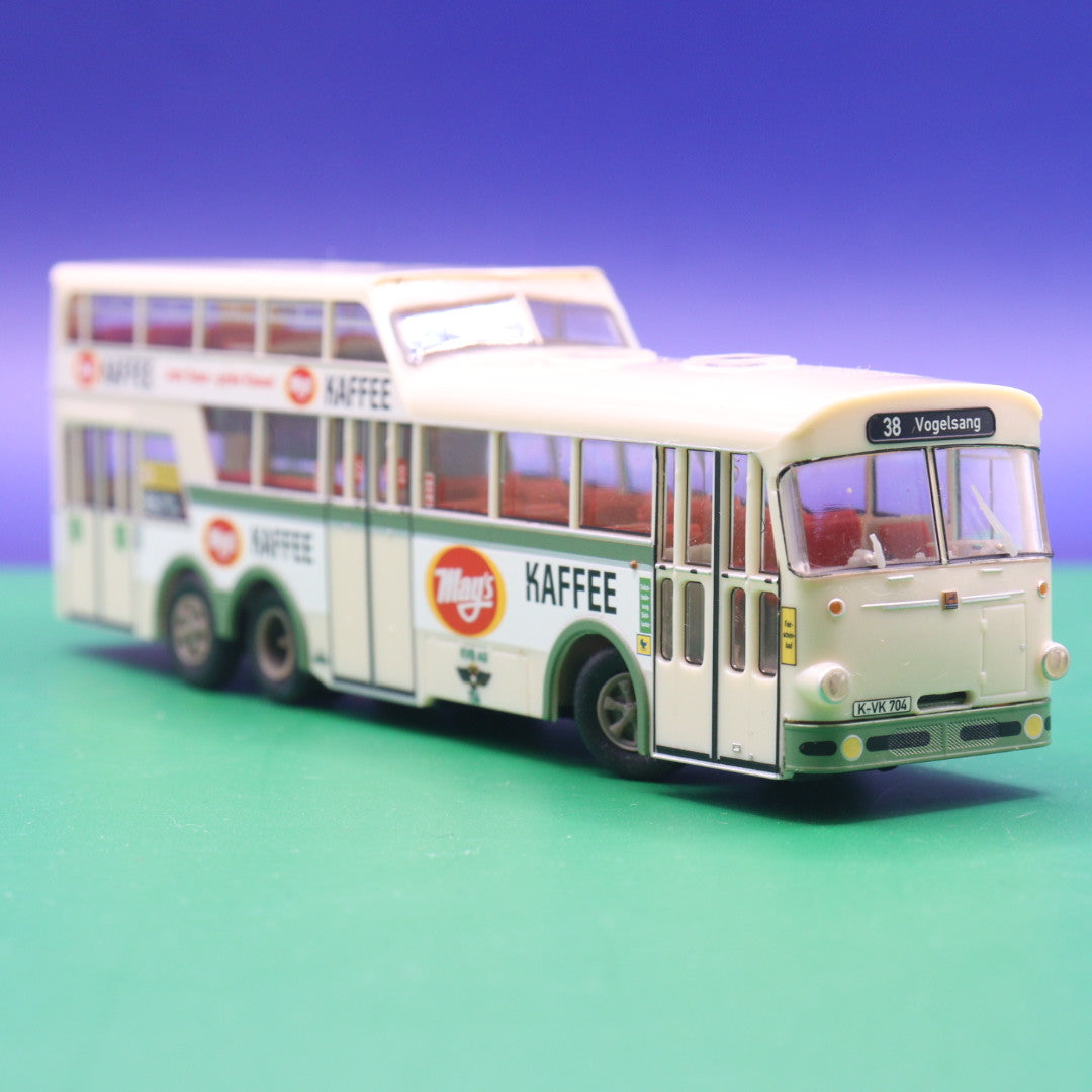 Büssing - KVG AG Köln - Mays Kafee - (OHNE OVP) - Modellbus VK Modelle