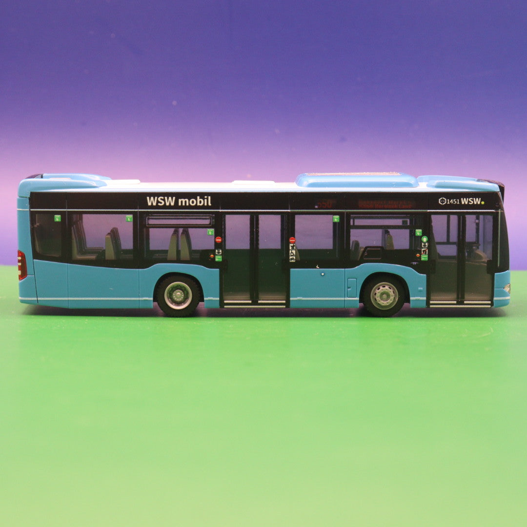 Mercedes Benz Citaro C2 K - WSW Wuppertal - Linie 650 Rensdorf Markt Klinik Bergisch Land -  Modellbus Rietze 67947