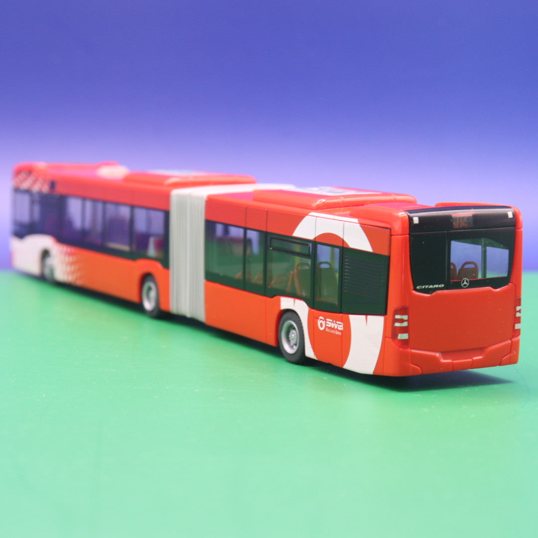 Mercedes Benz Citaro C2 G - SWB Stadtwerke Bonn - Linie 604 Hersel ü Hauptbahnhof U - Modellbus Rietze 69517 - Erscheinungsjahr: 02/2015 (Beschädigte OVP)