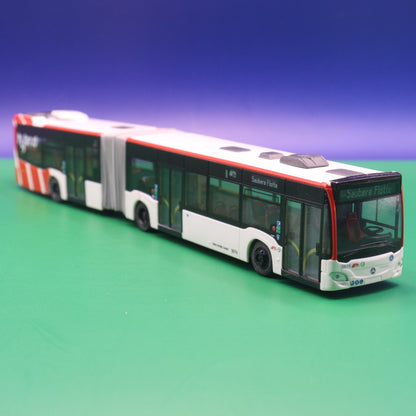 Mercedes Benz Citaro C2 G Hybrid - SWK Stadtwerke Krefeld - Ziel: SWK Saubere Flotte - Falsche OVP - Modellbus Rietze 73645