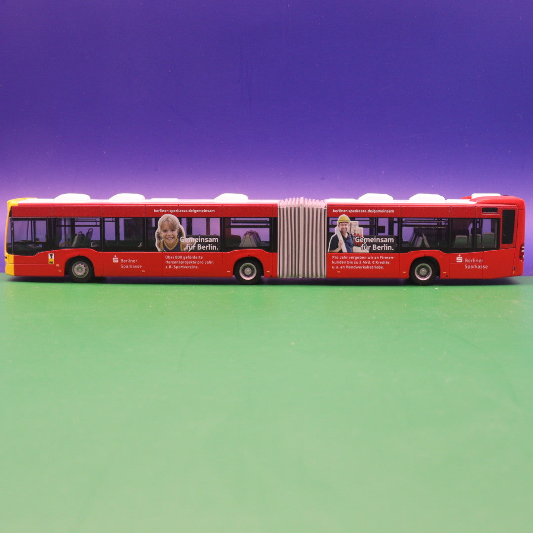 Mercedes Benz Citaro C2 G - BVG Berlin - Berliner Sparkasse (Gemeinsam für Berlin) - Modellbus Rietze 69964