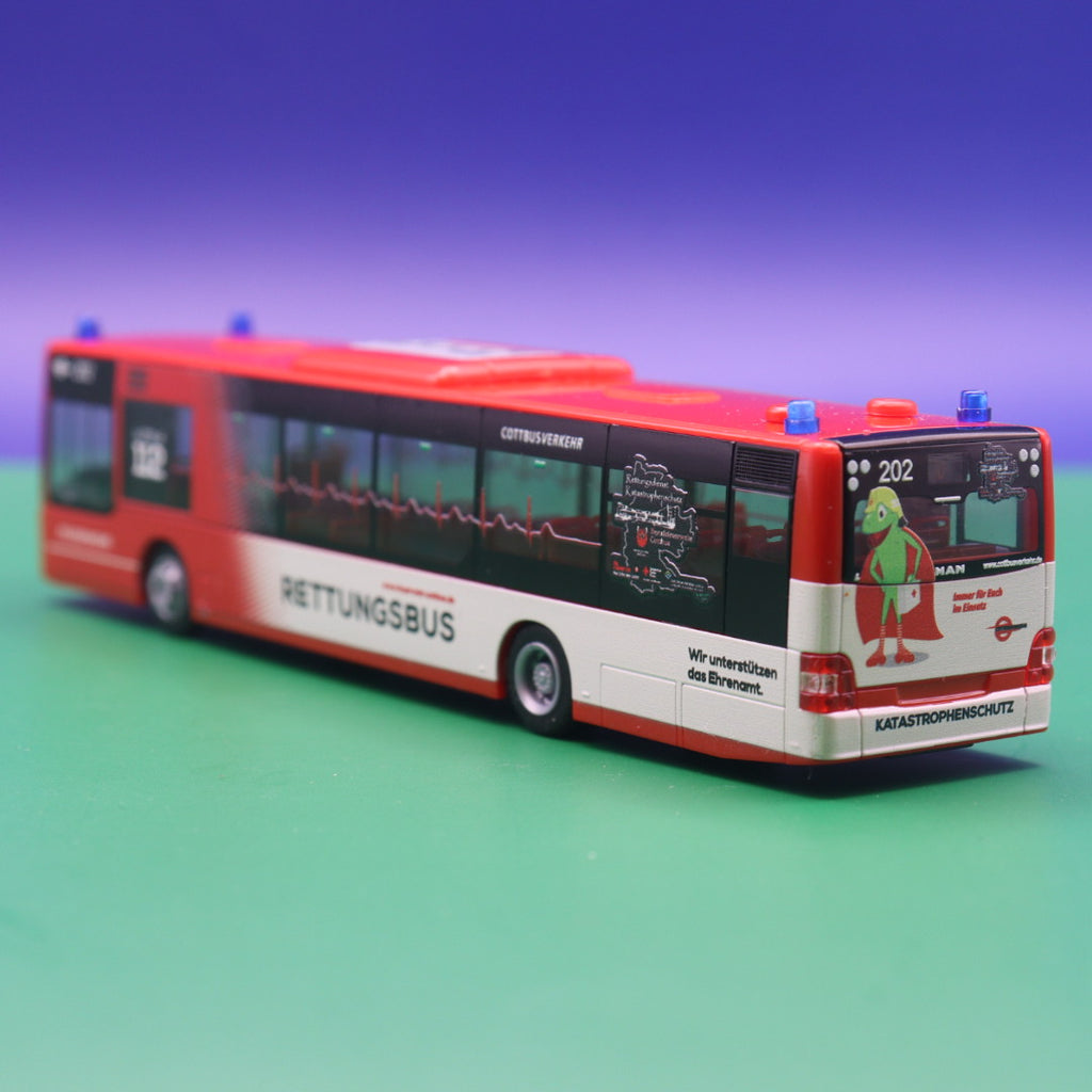 MAN Lions City 12 - Cottbusverkehr  Rettungsbus - Modellbus Rietze 73932