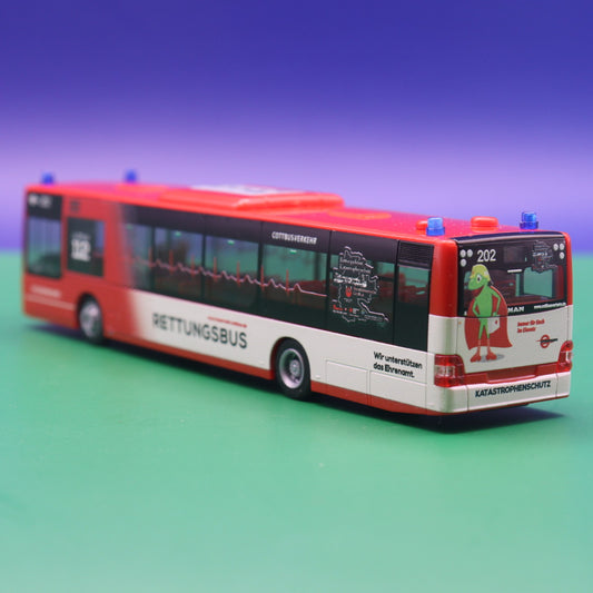 MAN Lions City 12 - Cottbusverkehr  Rettungsbus - Modellbus Rietze 73932