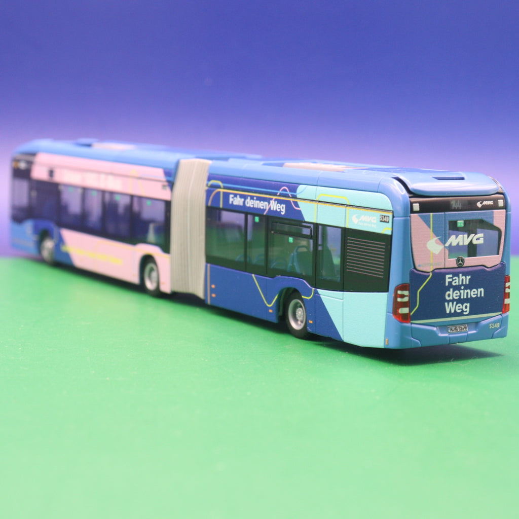 Mercedes Benz eCitaro G - MVG München - 100. E Bus - Linie 144 Scheidplatz U - Modellbus Rietze 77639