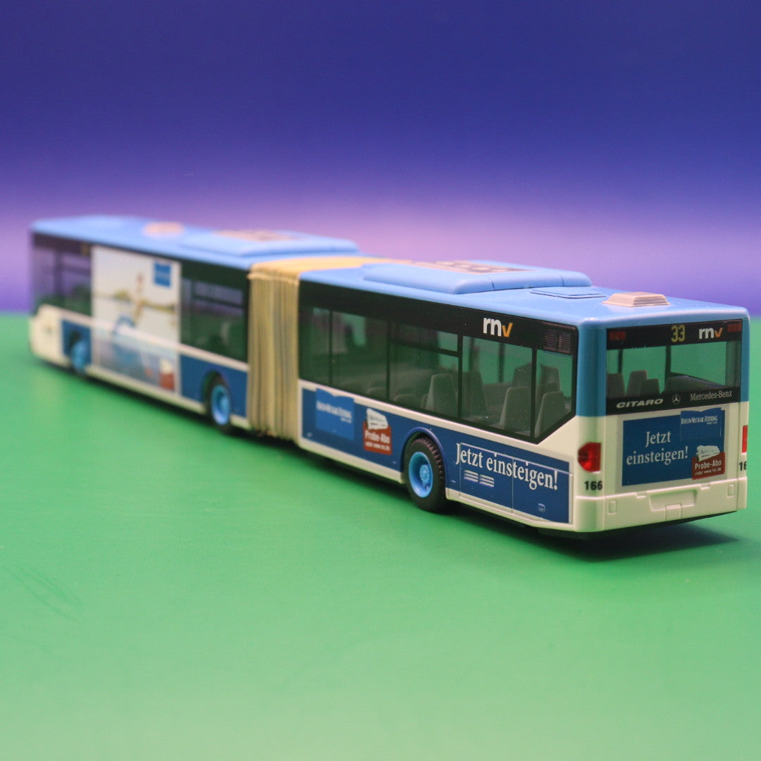 Mercedes Benz O530 Citaro G - RNV Baden Württemberg - Rhein Neckar Zeitung - Gebraucht - Modellbus Rietze