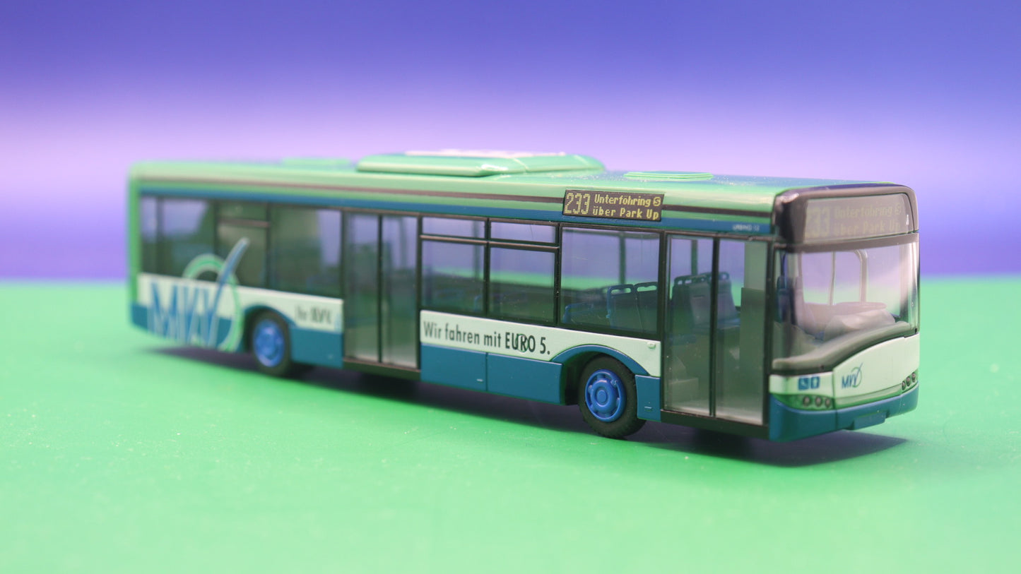 Solaris Urbino 12 - MVV München - Wir fahren mit Euro 5 - Modellbus Rietze 65925 (Erscheinungsjahr: 06/2008)