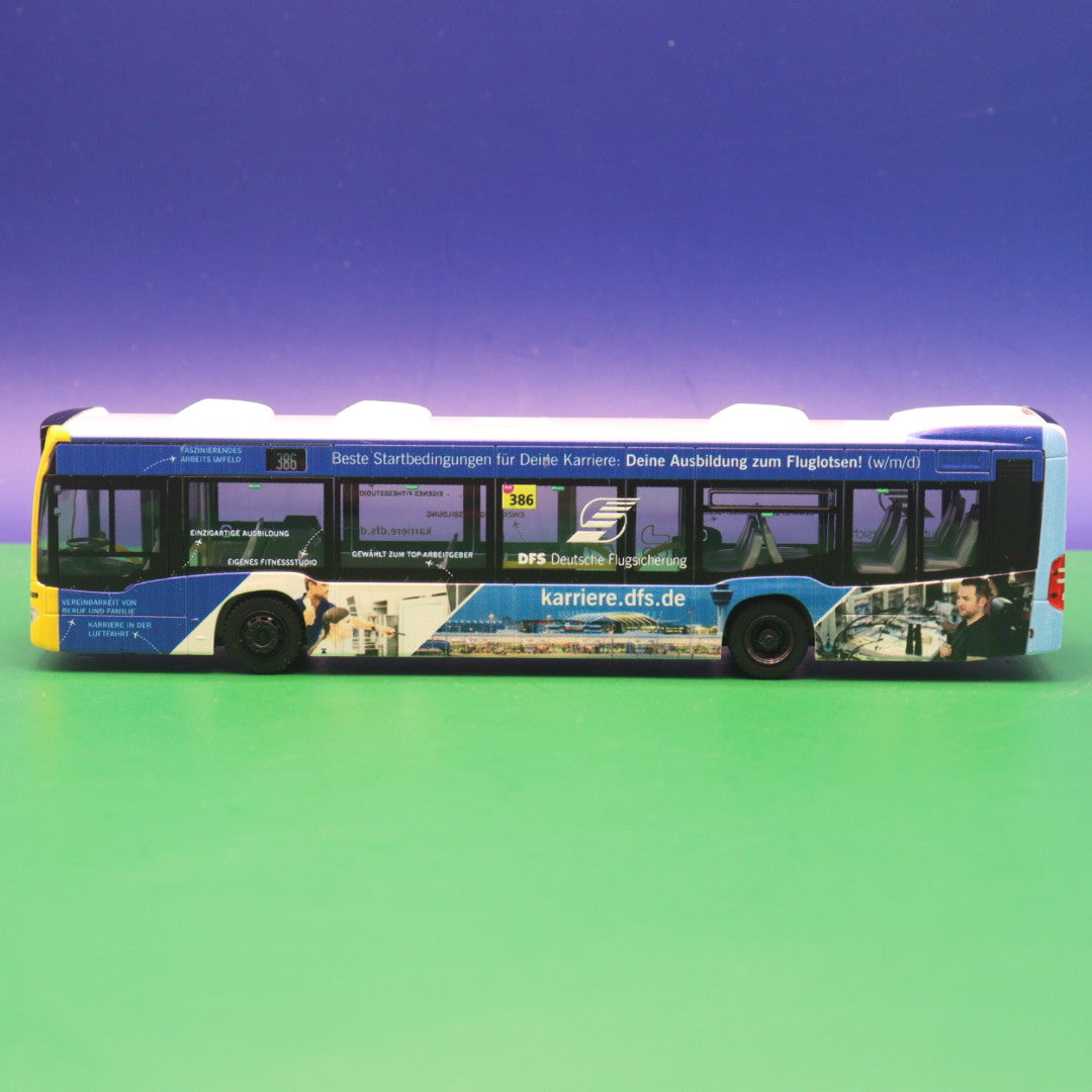 Mercedes Benz Citaro C2 - Hartmann Reisen Berlin - DFS Deutsche Flugsicherung - Linie 386 Birkbuschstr. via Klinikum - Modellbus Rietze 73522