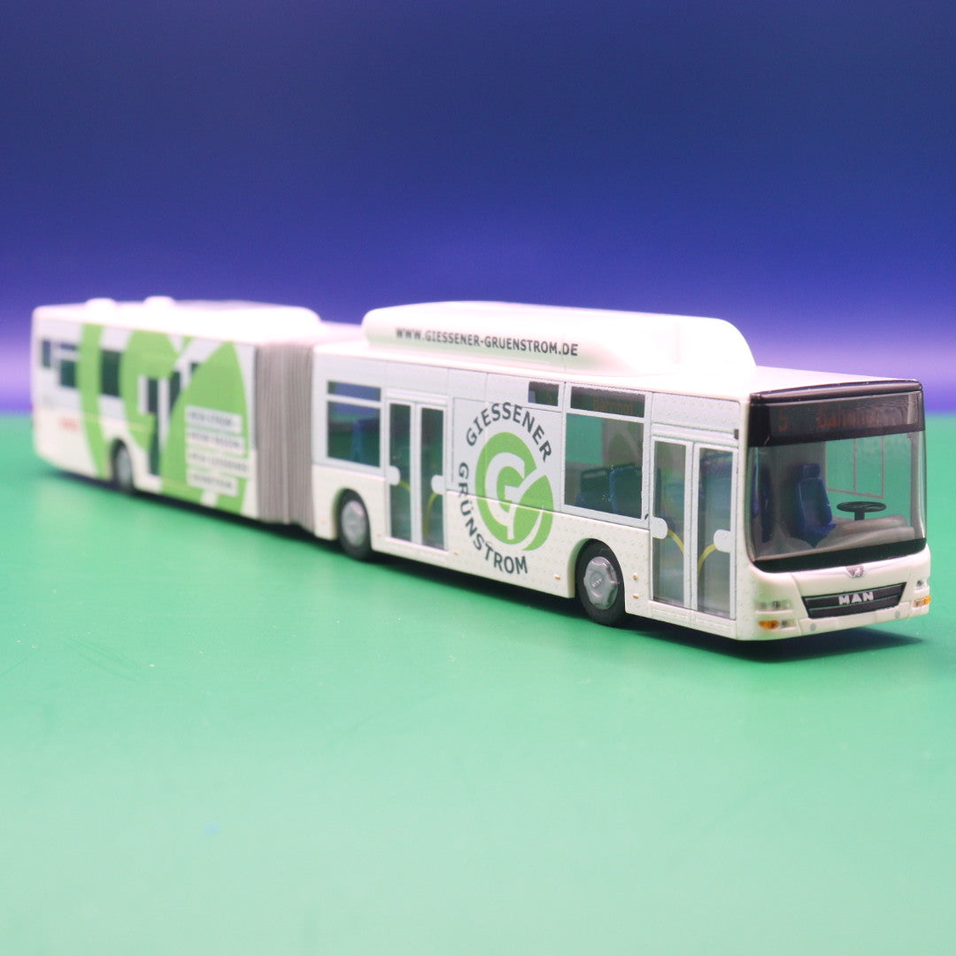 MAN Lions City G CNG - SWG Gießen - Giessener Grünstrom - Modellbus Rietze Mit Vitrine