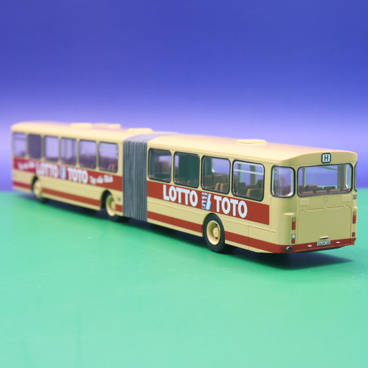 Mercedes Benz O305 G - HEAG Mobil Darmstadt - Lotto Loto - Modellbus Rietze 74505