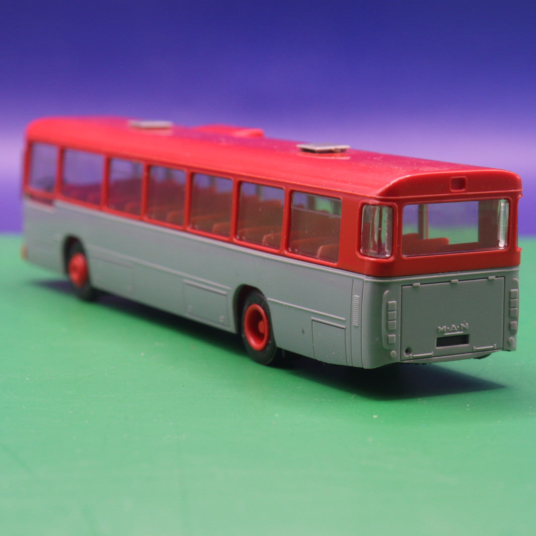 MAN SÜ 240 - Grau Rot - Modellbus - Modellbus Herpa OHNE OVP OHNE ZURÜSTEILE