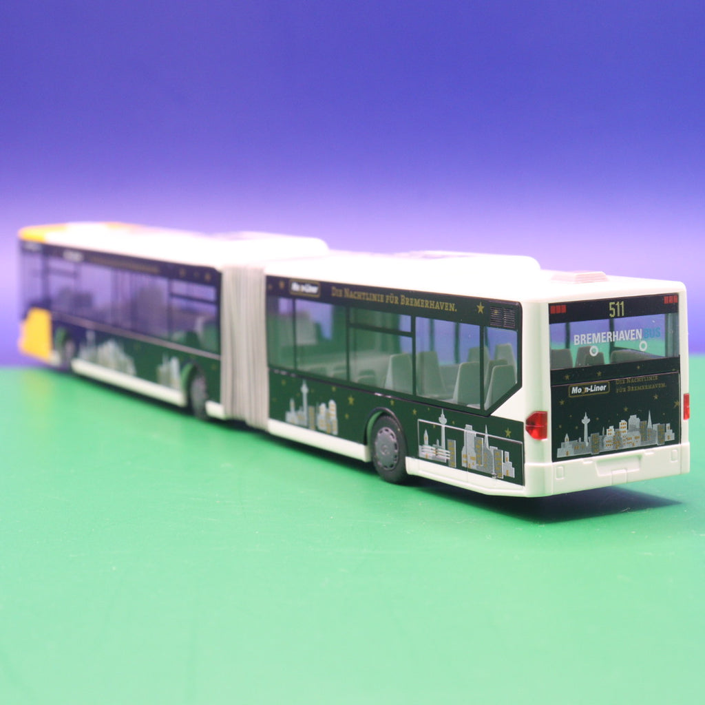 Mercedes Benz O530 Citaro G - Verkehrsbetriebe Bremerhaven Bus - Nachtlinie - Linie 511 Heinrich Plett Straße - Modellbus Rietze 67019