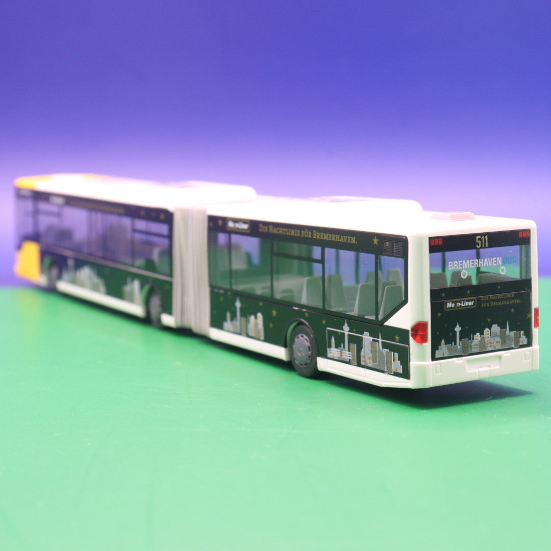Mercedes Benz O530 Citaro G - Verkehrsbetriebe Bremerhaven Bus - Nachtlinie - Linie 511 Heinrich Plett Straße - Modellbus Rietze 67019