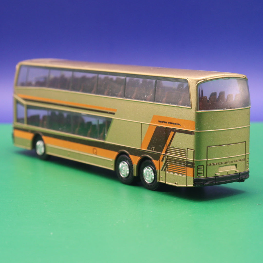 Setra S 228 DT - Setra Imperial Gold - Gebraucht, Ohne OVP - Modellbus Herpa