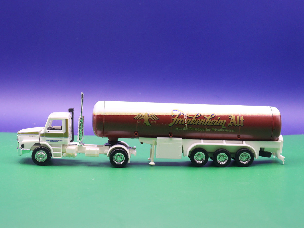 Scania 142E V8 LKW - Frankenheim Alt (Düsseldorfer Privatbrauerei) LKW Modell Herpa 1:87