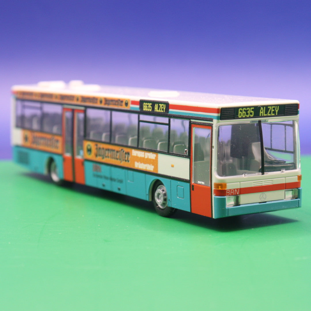 Mercedes Benz O405 - BRN - Jägermeister - Linie 6635 Alzey - Modellbus Rietze 77324 (OVP BESCHÄDIGT)