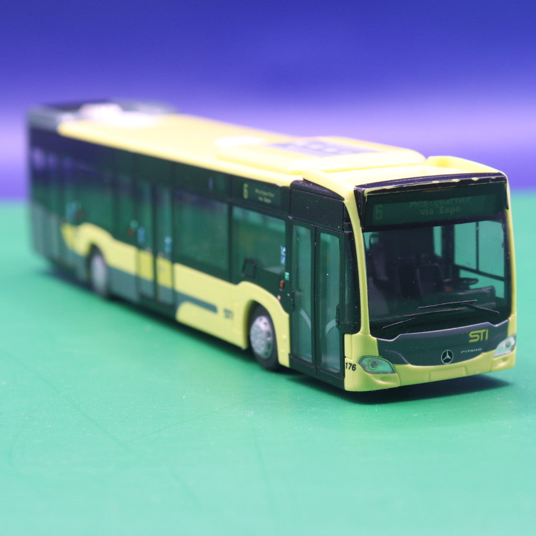 Mercedes Benz Citaro C2 - STI  - Linie 6 Mestquartier via Expo - Modellbus Rietze (Ohne OVP / Ohne Zurüstteile)