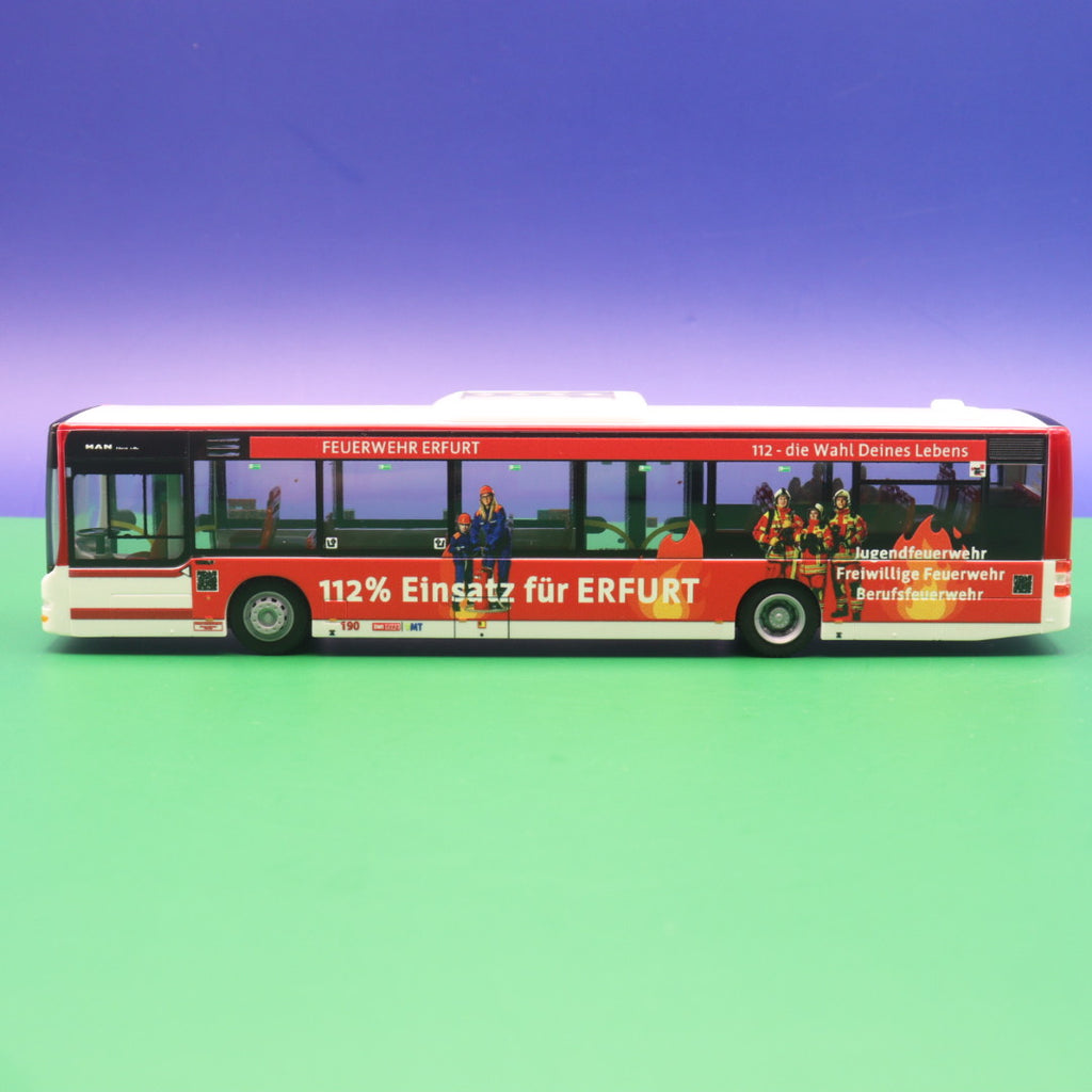 MAN Lions City 12 - EVAG Erfurt - Feuerwehr Erfurt - Modellbus Rietze 73935