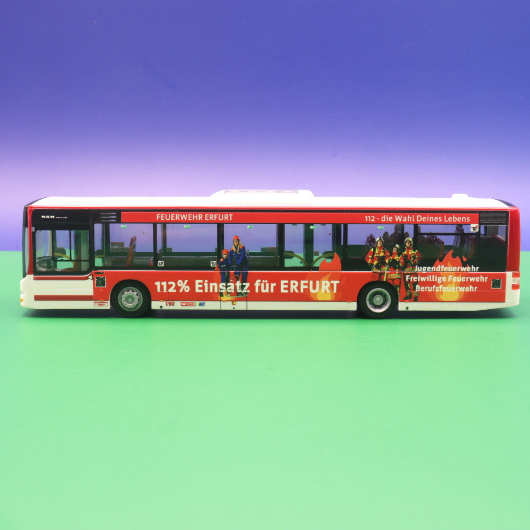 MAN Lions City 12 - EVAG Erfurt - Feuerwehr Erfurt - Modellbus Rietze 73935