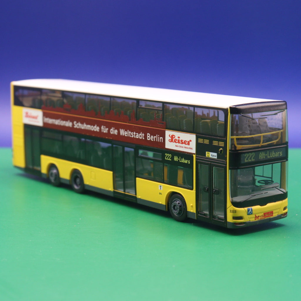 MAN DL07 - BVG Berlin - Leiser Schuhmode - Linie 222 Alt-Lübars - Modellbus Rietze 67733