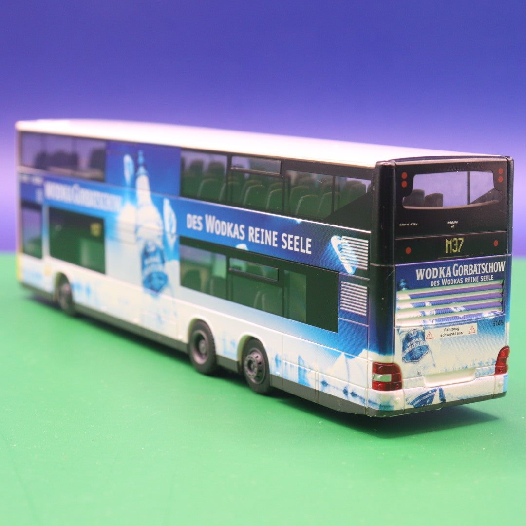 MAN Lions City DL 07 - BVG Berlin - Wodka Gorbatschow - Des Wodkas reine Seele - Modellbus Rietze 67324