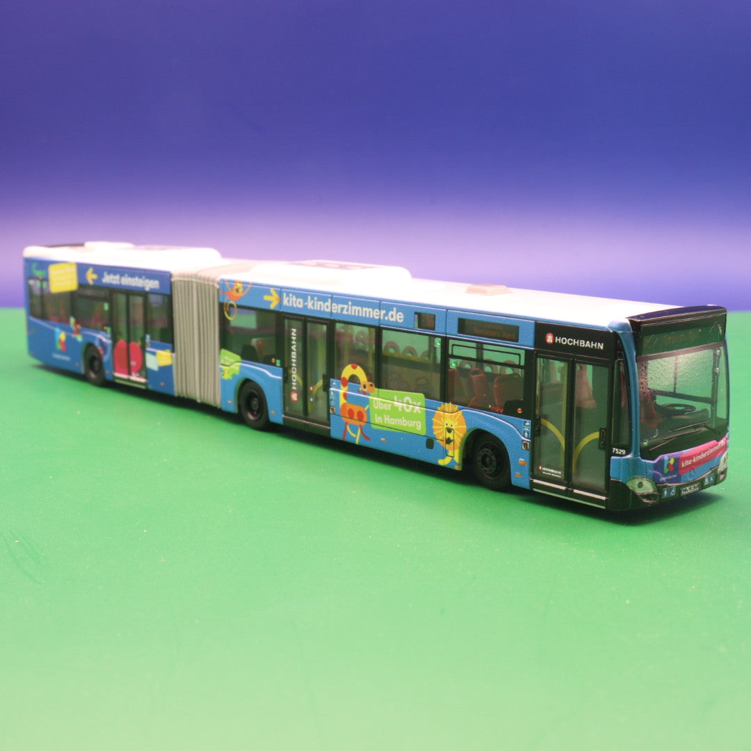 Mercedes Benz Citaro C2 G - Hochbahn Hamburg - Kita Kinderzimmer Linie 16 - Modellbus Rietze 73586
