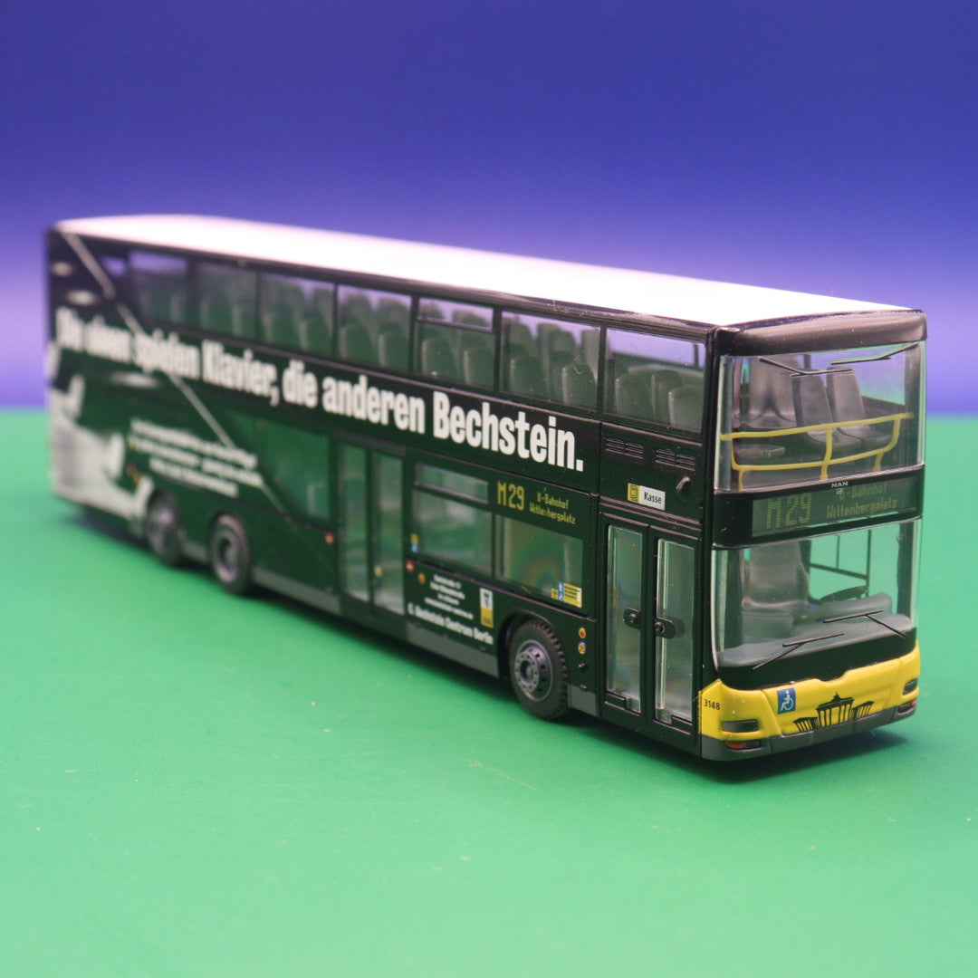 MAN Lions City DL - BVG Berlin - Die einen spielen Klavier, die anderen Bechstein - Modellbus Rietze 67311