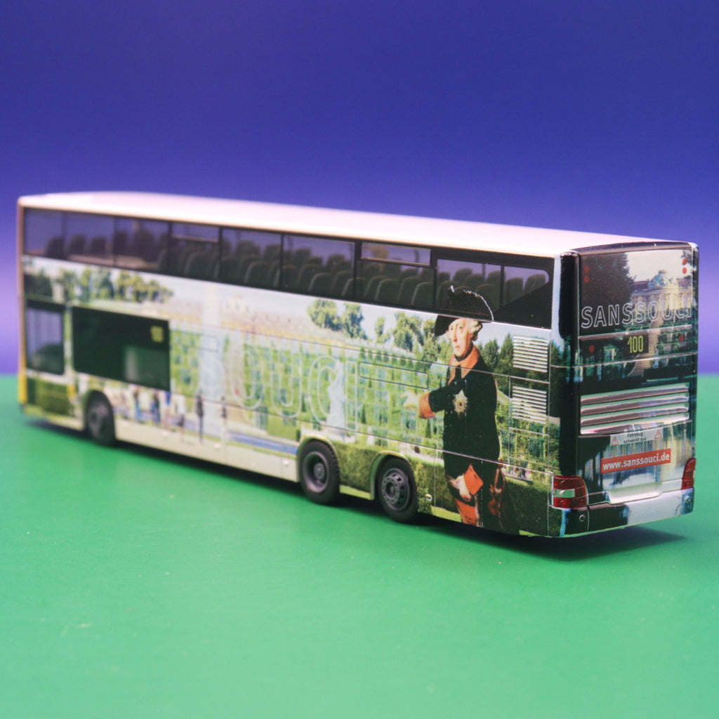 MAN DL07 - BVG Berlin - Schloß Sanssouci - Linie 100 S+U-Bahnhof Alexanderplatz - Modellbus Rietze 67718