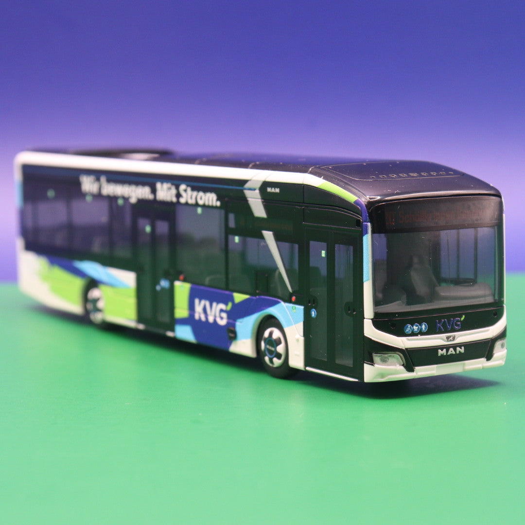 MAN Lions City 12E - KVG Kahlgrund Verkehrsgesellschaft - Wir bewegen. Mit Strom. - Modellbus Rietze 76359