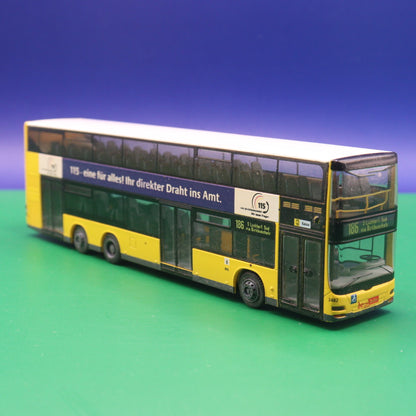 MAN Lions City DL - BVG Berlin - 115 Ihre Bündnisnummer  - Gebraucht - Modellbus Rietze 67740