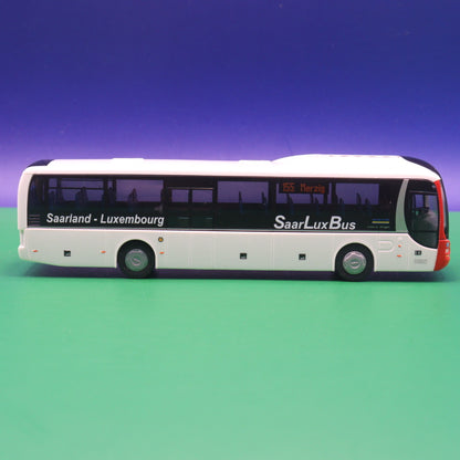 MAN Lions Regio - Saar Lux Bus - Saarland Luxembourg - Linie 155 Merzig - OVP beschädigt, Rückleuchten fehlen - Modellbus Rietze