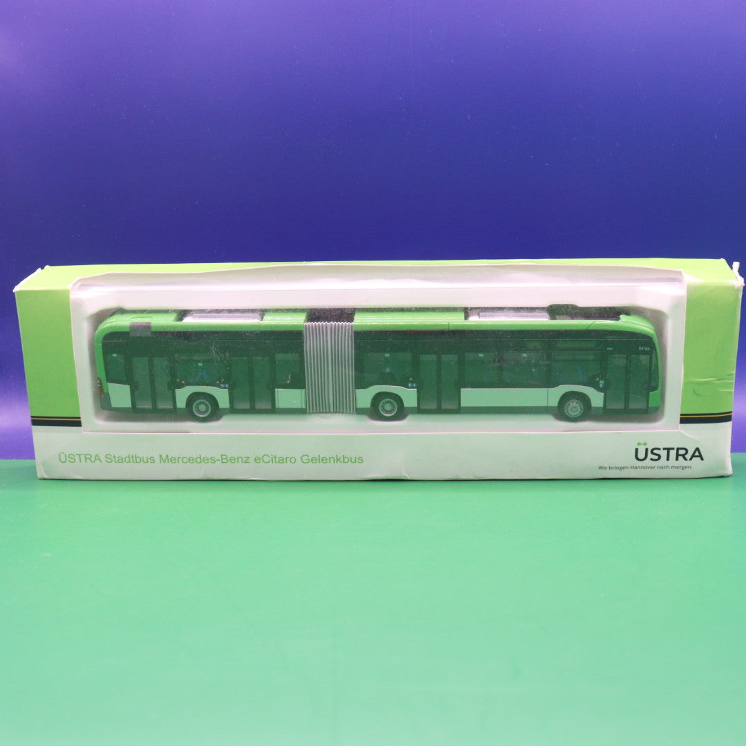 Mercedes Benz eCitaro G - Üstra Hannover - Linie 121 Itenbekener Damm - Modellbus (OVP BESCHÄDIGT)