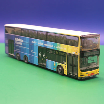MAN Lions City DL - BVG Berlin - Erlaubnis Europa - Gebraucht Ohne OVP mit Spiegel - Modellbus Rietze